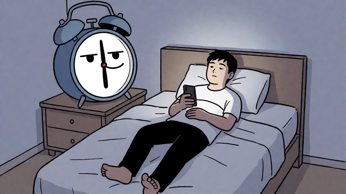 闹钟得意地宣告战斗开始，阿强还在梦乡中。