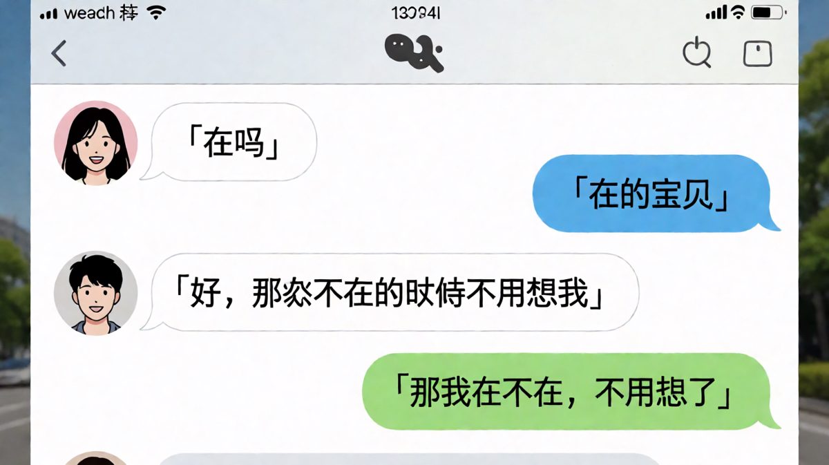 【在吗的陷阱】女生用一个「在吗」让男生彻底掉坑里。