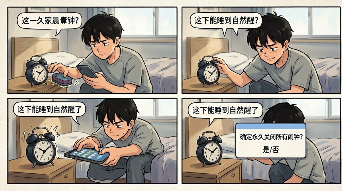 第二天：按下永久关闭，浑然不觉后果有多严重。