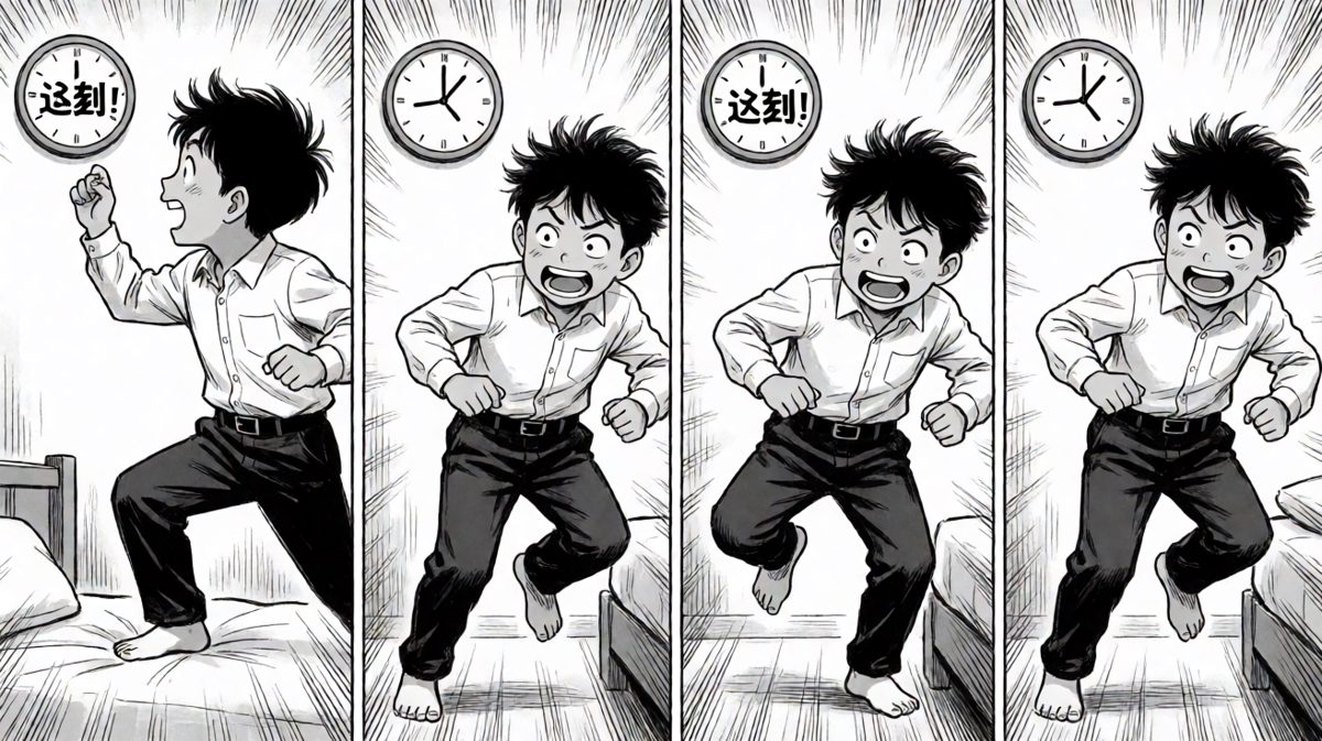 一睁眼：完了，要迟到了！