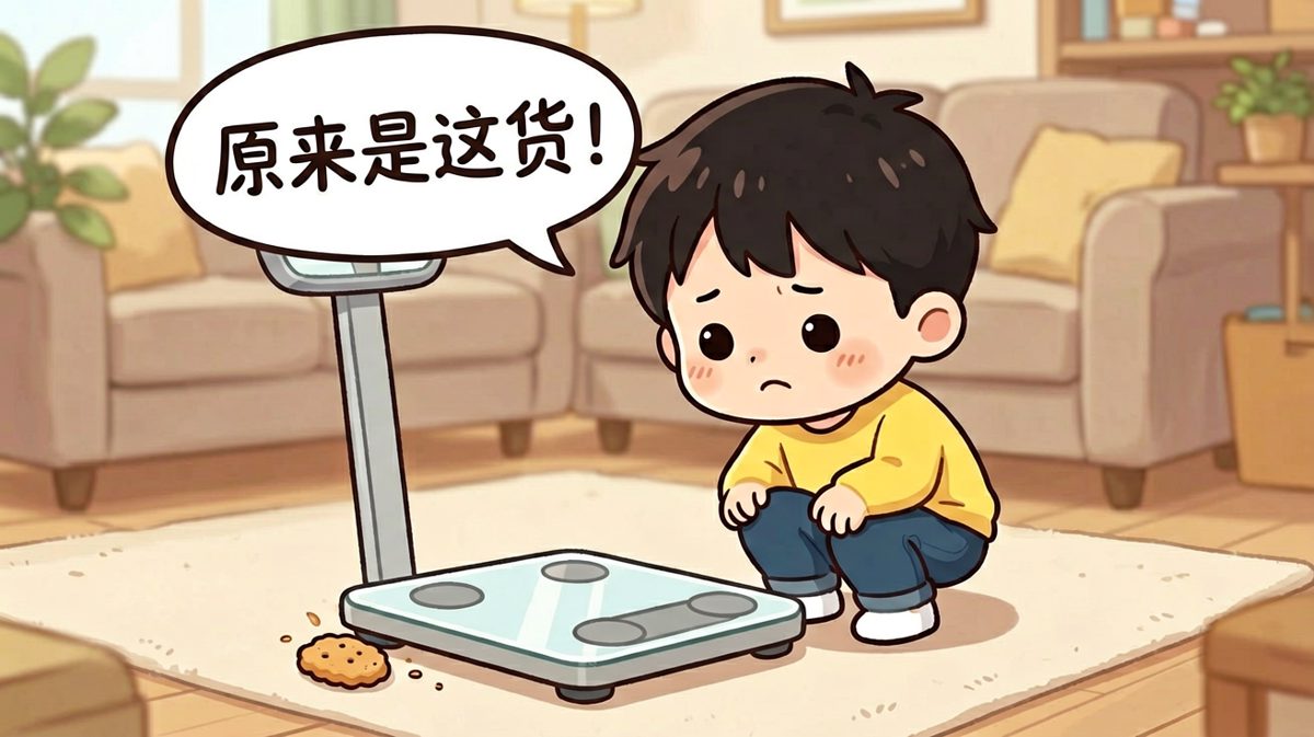 发现是体重秤坏了，减肥失败怪秤不怪自己