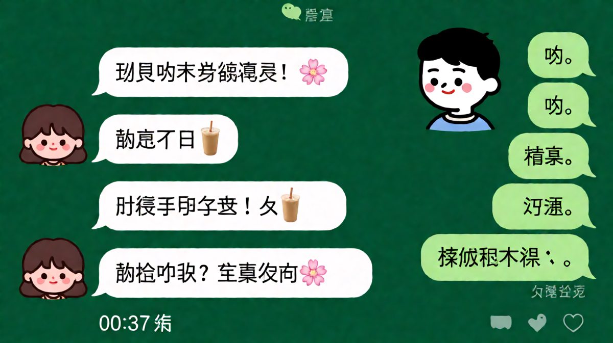 白天喊减肥深夜点烧烤，男生的极简回复比什么都扎心
