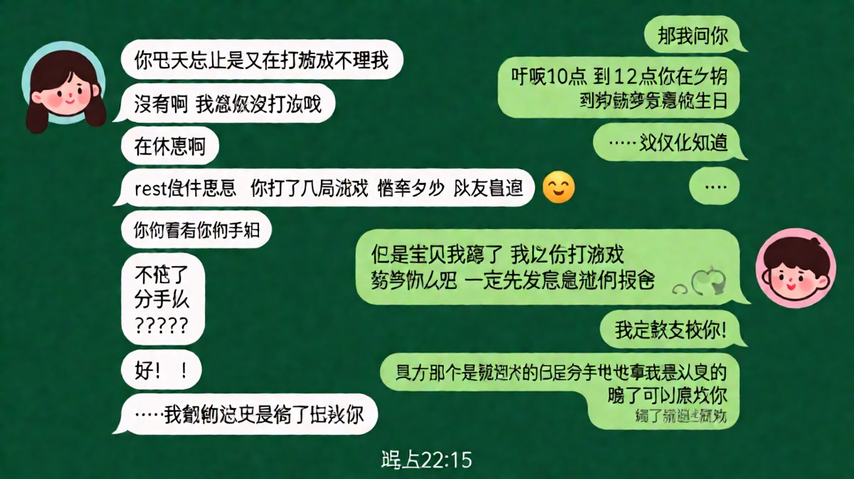 打游戏被当场抓包还试图狡辩，最后用游戏定生死