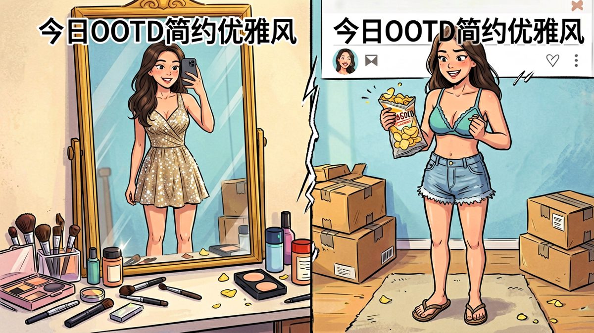 镜子里的我才是假的，这是常识。