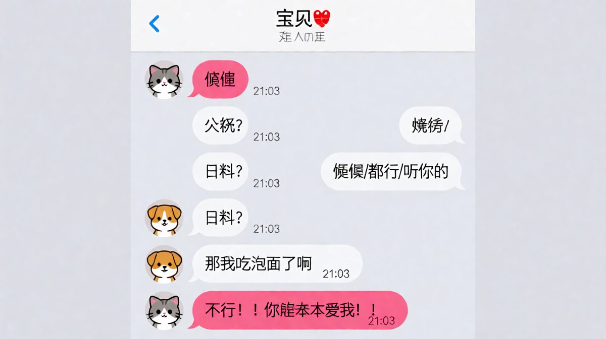 每次说'随便'都是考验，而泡面是永远的替罪羊
