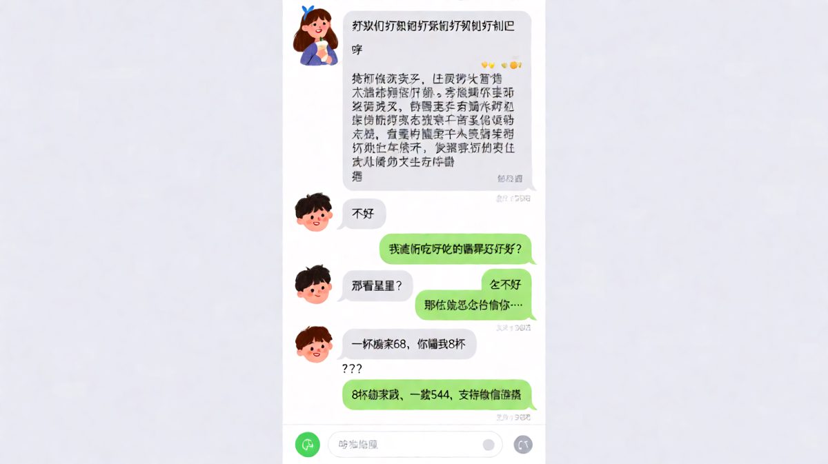 打翻一杯奶茶，男生被迫签下'奶茶八杯赔付协议'。