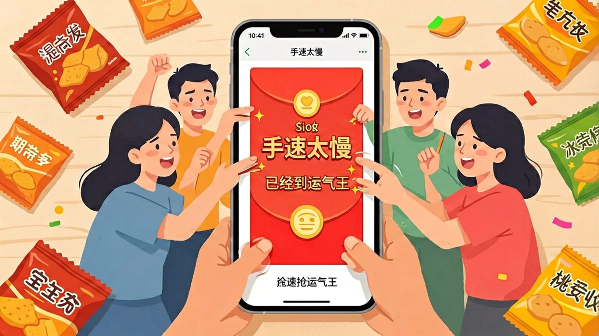抢红包的手速，决定了你的新年运气