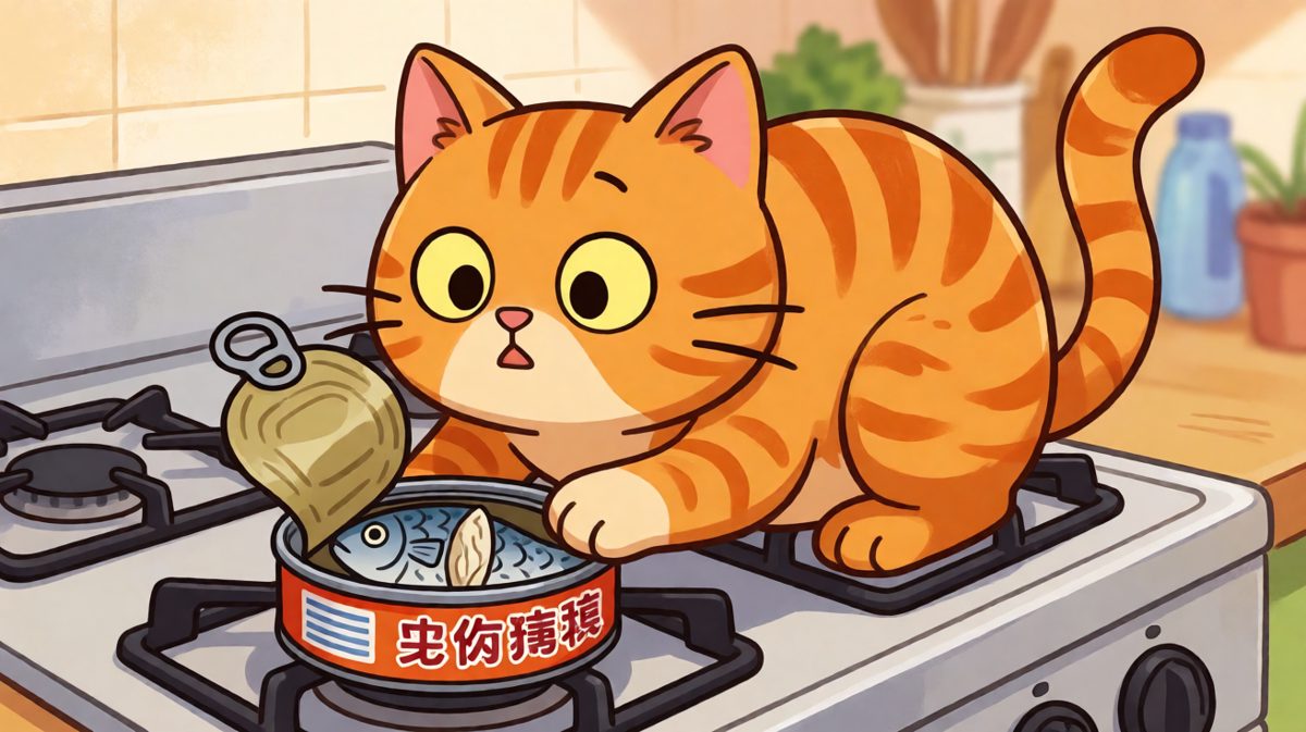 正在偷吃就被抓包，这表情太经典了