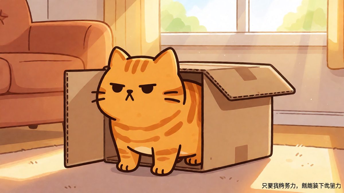 猫咪的执念：盒子虽然小，但我能进去！