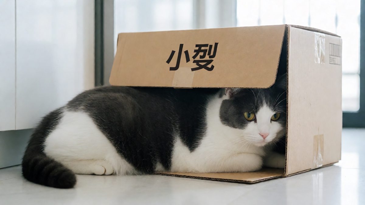 只要我头进去了，我就是标准的'小型犬猫'！