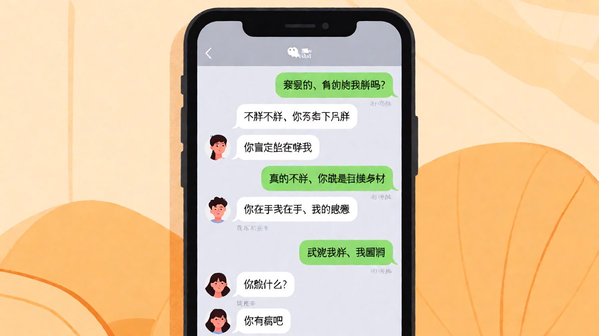 送命题终极翻车：问胖不胖，最后把自己绕进去了