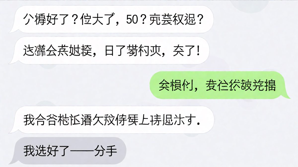 送礼送到崩溃，男生当场选择分手