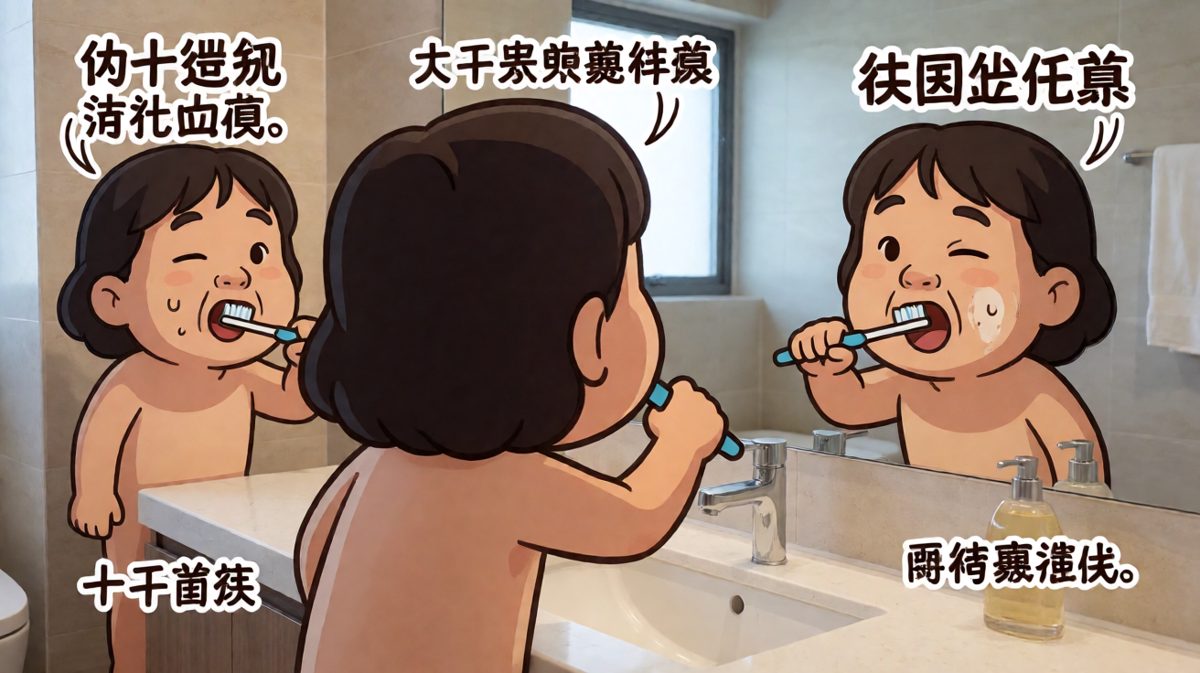 极速洗漱，场面一度失控