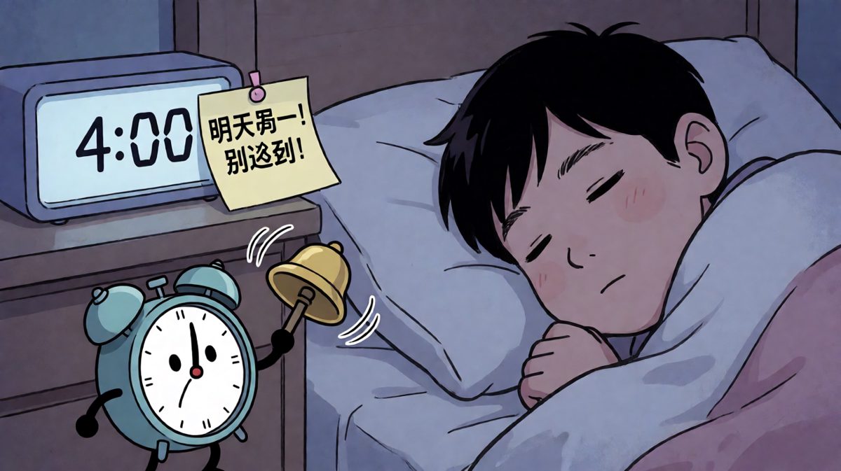 闹钟提前三小时叫醒，只因太怕迟到