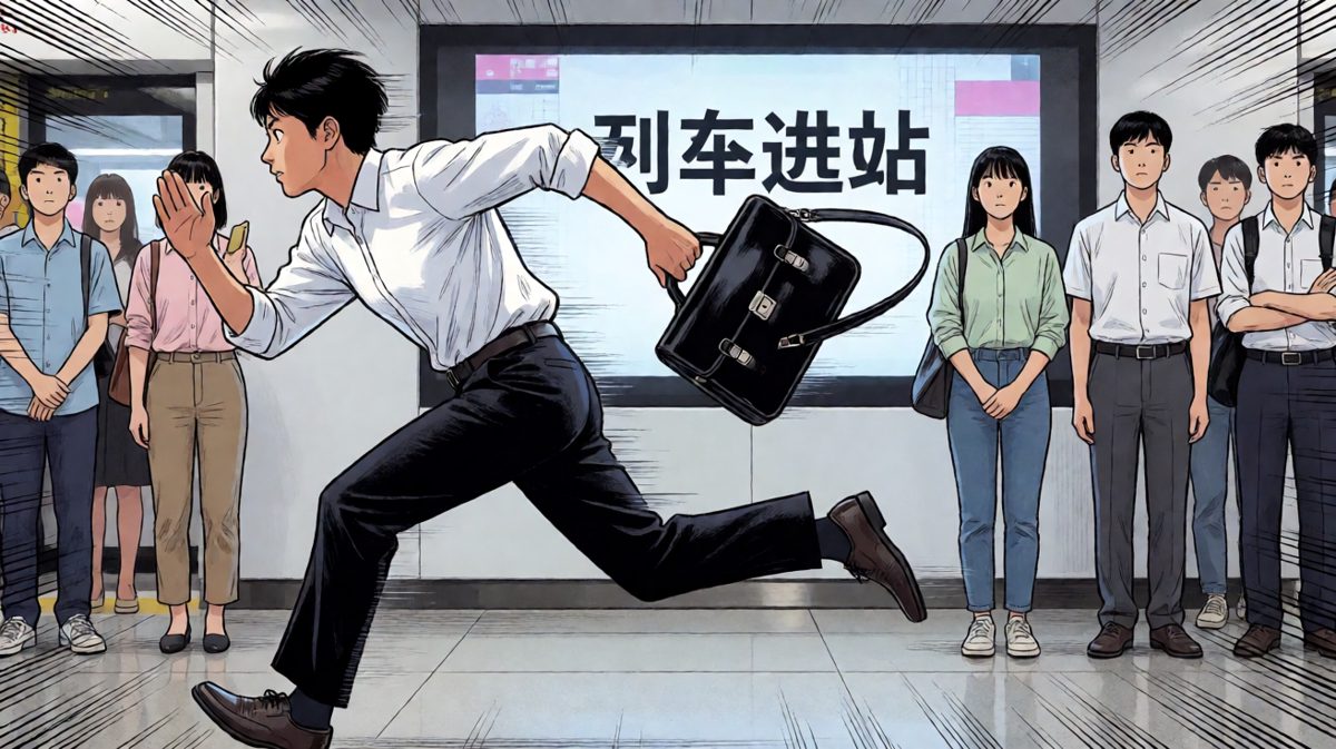 一路狂奔，只剩一只鞋的狼狈通勤