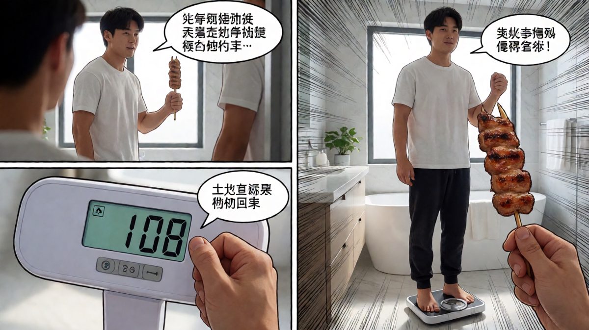 体重秤上的数字，让Flag再次倒塌！