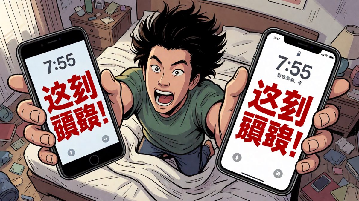 一看时间，魂飞魄散