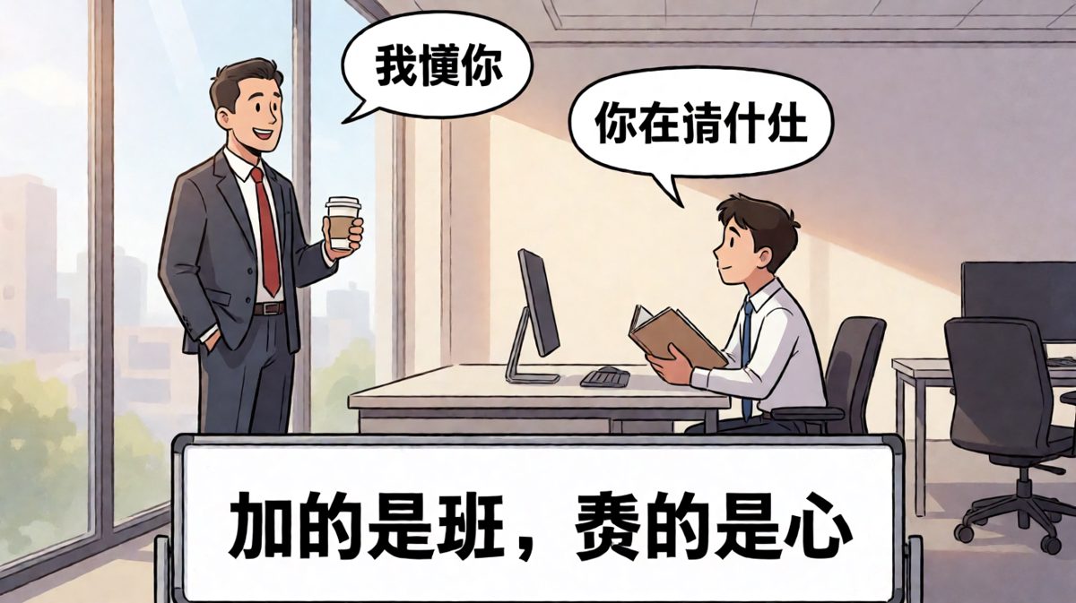 老板深情总结：加班不要钱，因为费的是心