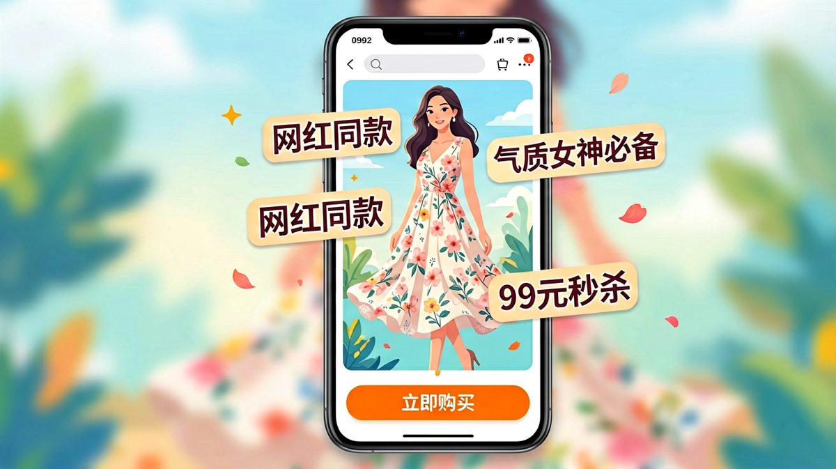 商品页面完美无瑕，主角瞬间下单