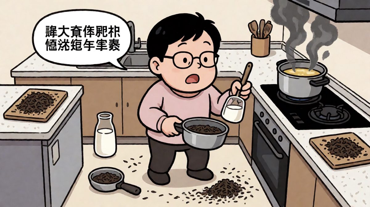 操作台瞬间变成灾难现场