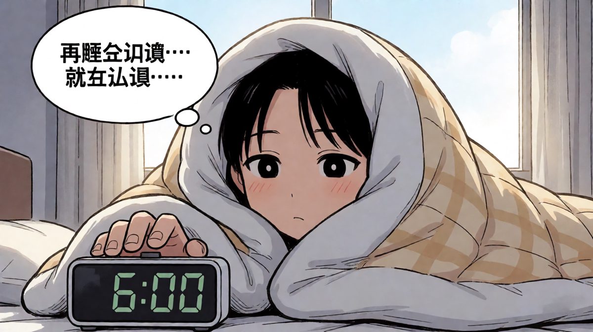 闹钟响了——被子才是主人唯一的约束力