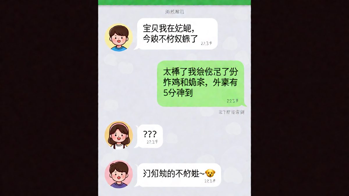 男生说要减肥，结果被女生用炸鸡奶茶反向投喂的反转