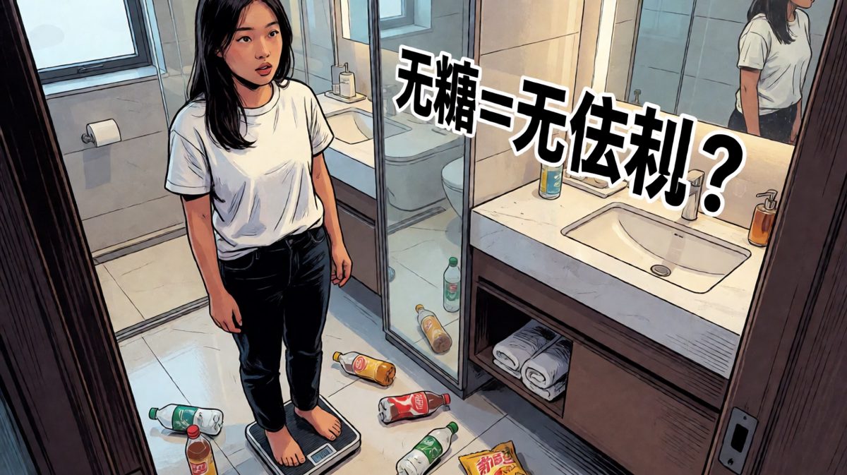 上秤一看，彻底崩溃——无糖饮料根本没让人变瘦