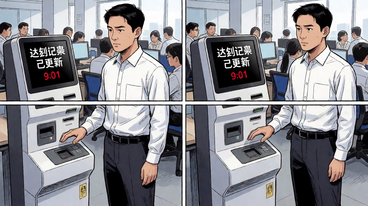 打卡机：你迟到了，欢迎加入迟到大军