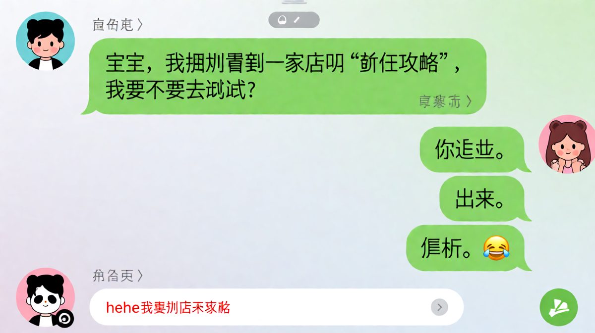 男生手滑点进「前任攻略」APP引发的生死问答题