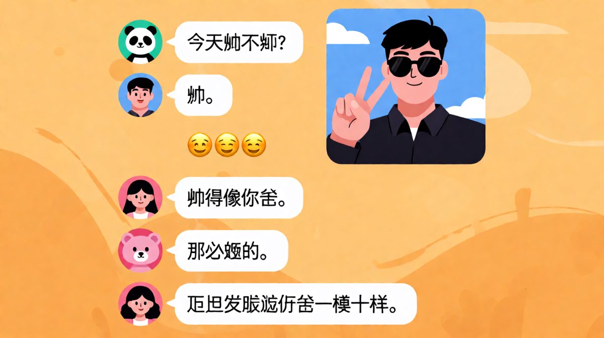 男生发自拍求夸却被「帅得像你爸」暴击