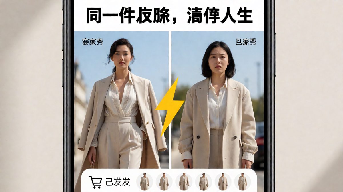 卖家秀：仙女下凡，买家秀：我穿了啥