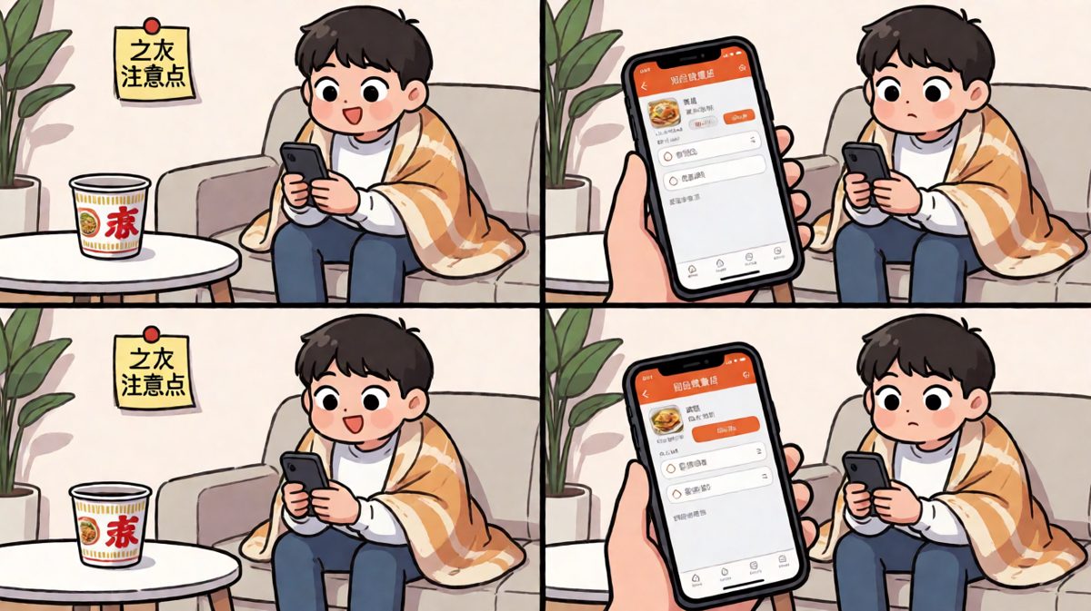 最终妥协，点外卖救场