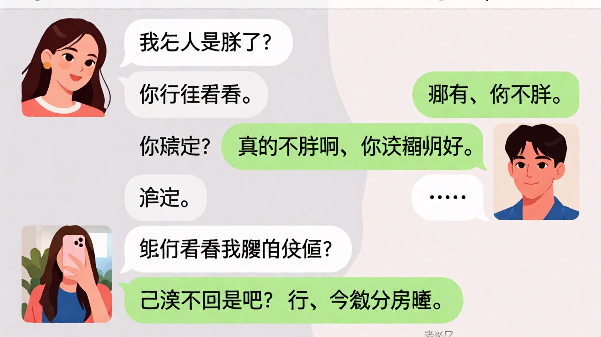 求生欲满满却越描越黑的送命题现场。