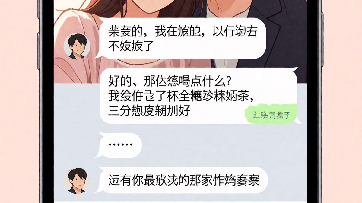 女生说要减肥，男生的回应却完全跑偏。