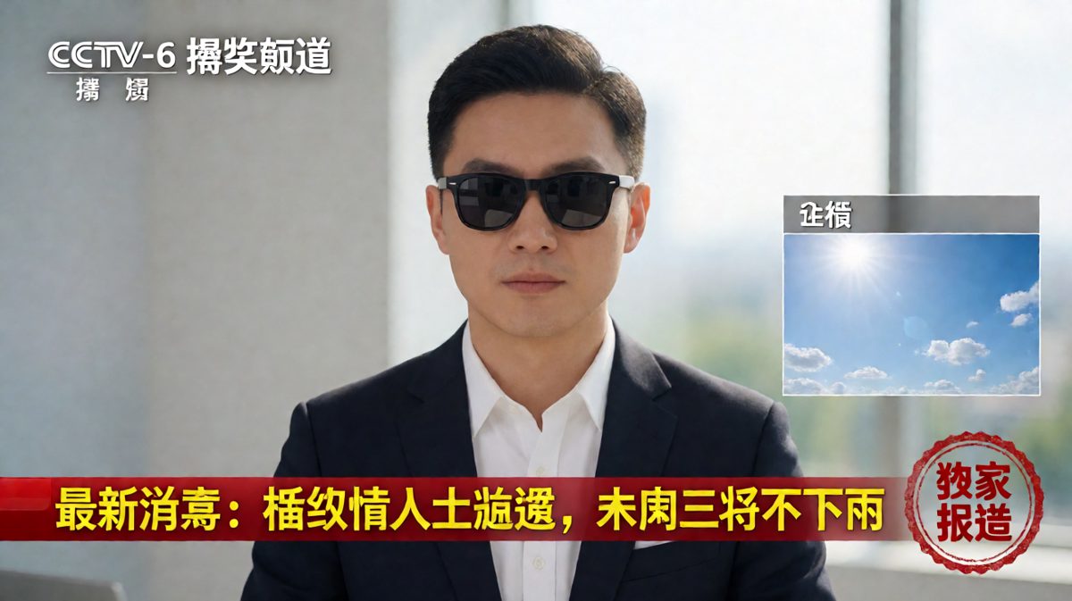 伪新闻播报震惊消息，严肃形式配无厘头内容