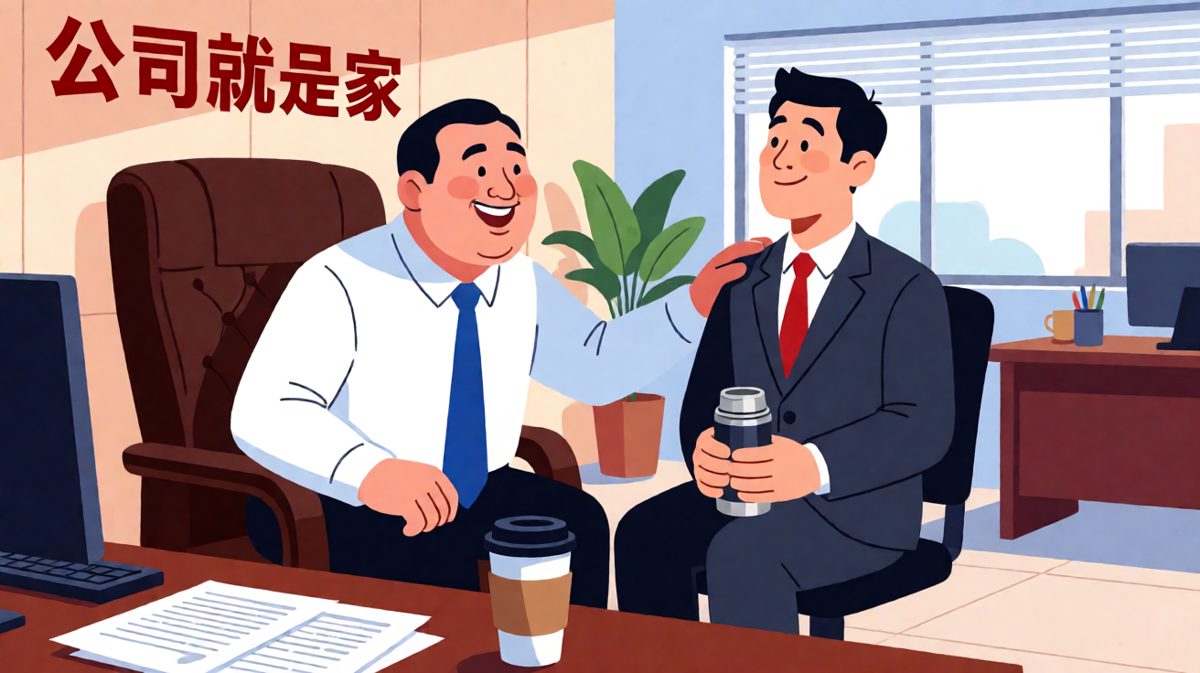 老板：公司就是家，不要跟我谈加班费。员工：那我能把床搬来吗？