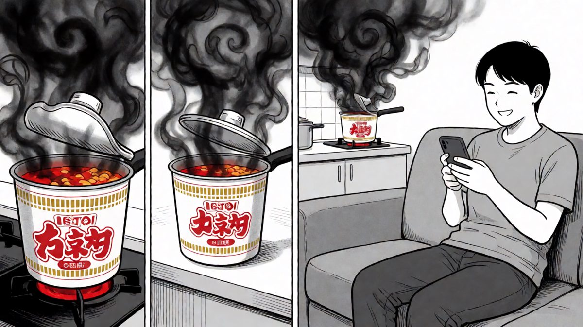 哎怎么有点糊味？肯定是楼下炒菜吧哈哈