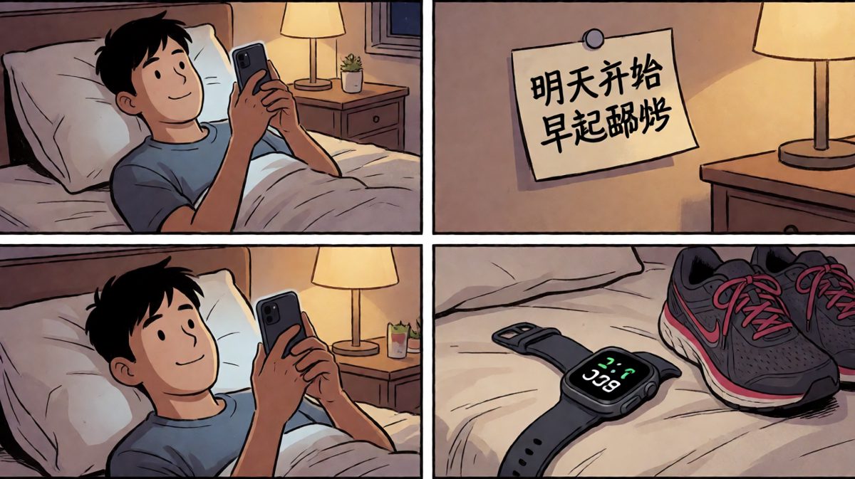 第1格：今晚立下flag——从明天开始早起跑步！