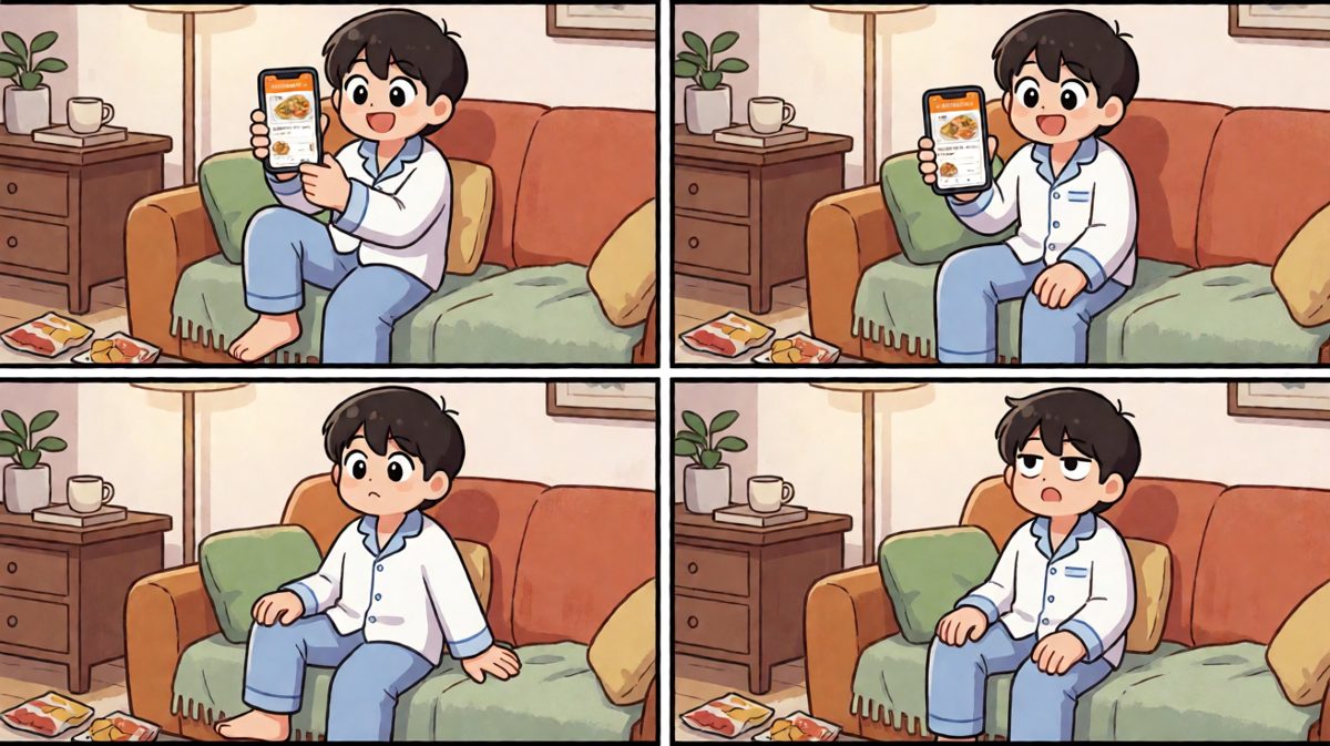 期待外卖的甜蜜时刻