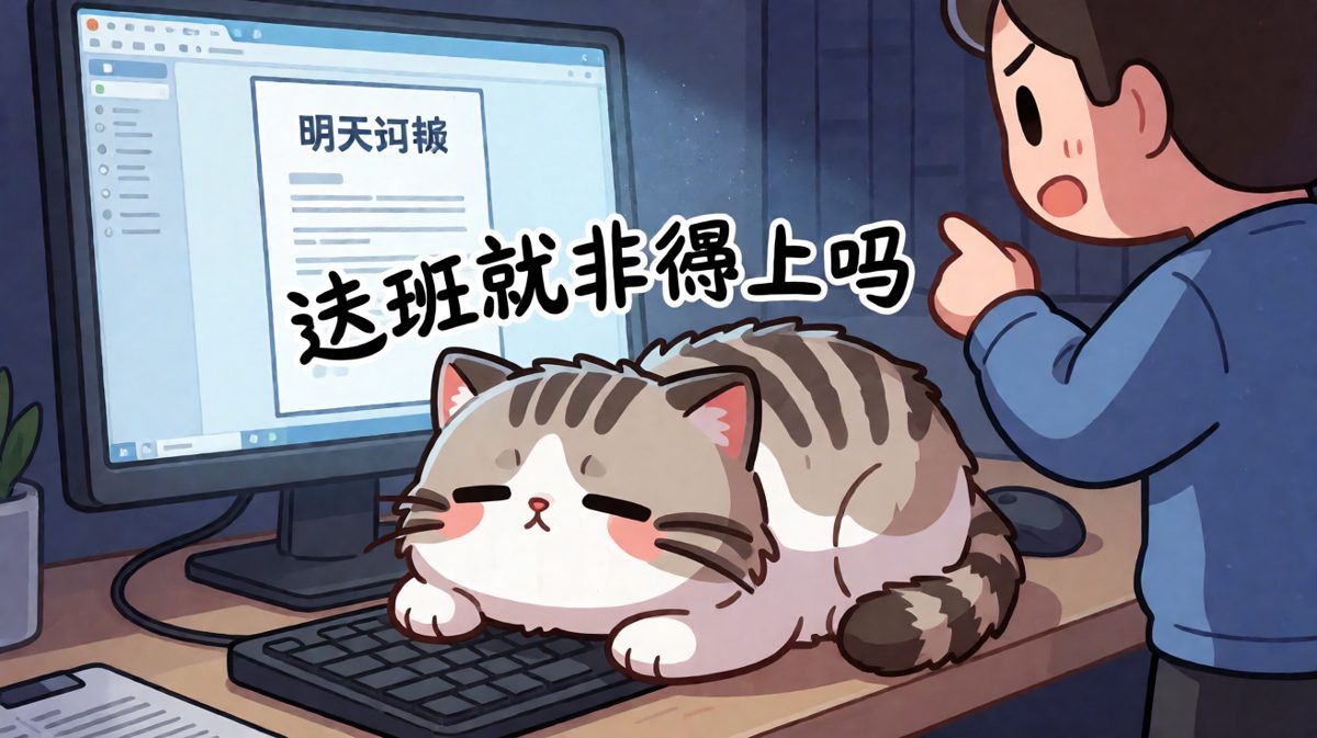 当你需要在电脑上干活时猫的第一个反应