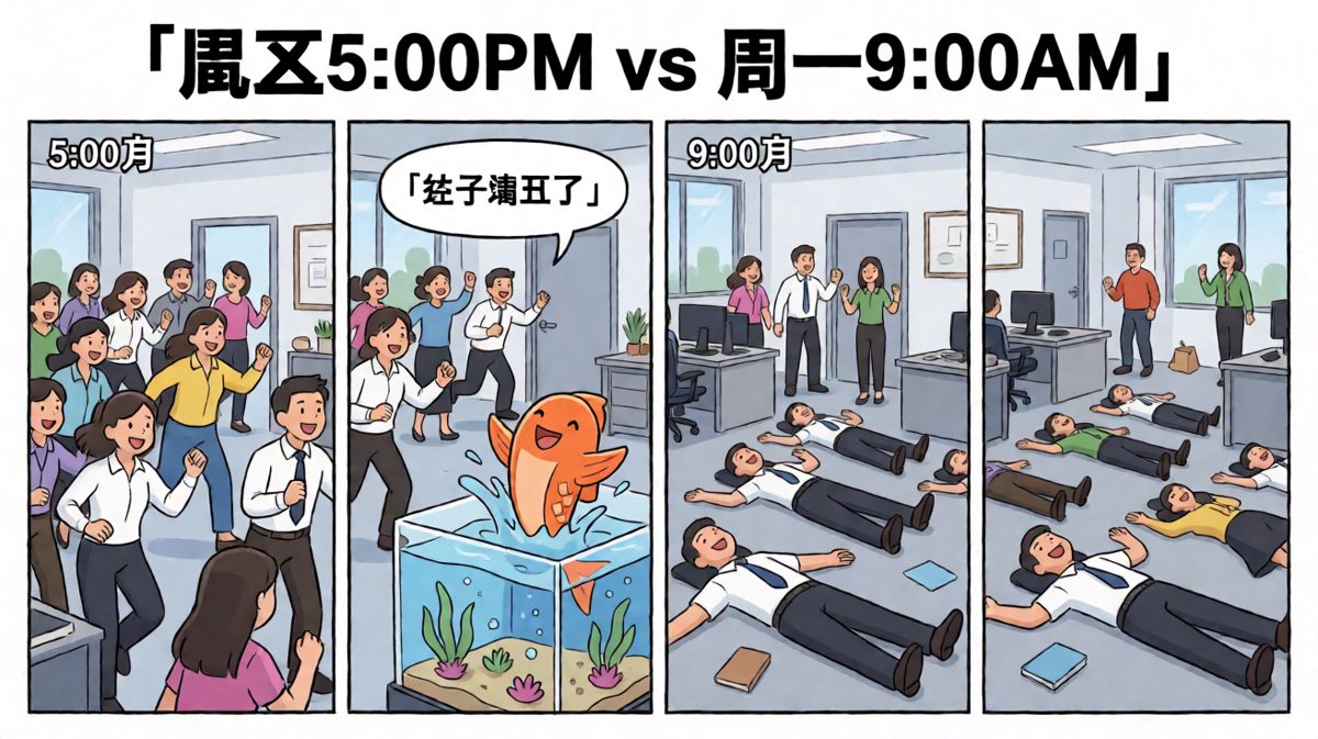打工人一周之内经历的最极端的两种人格状态