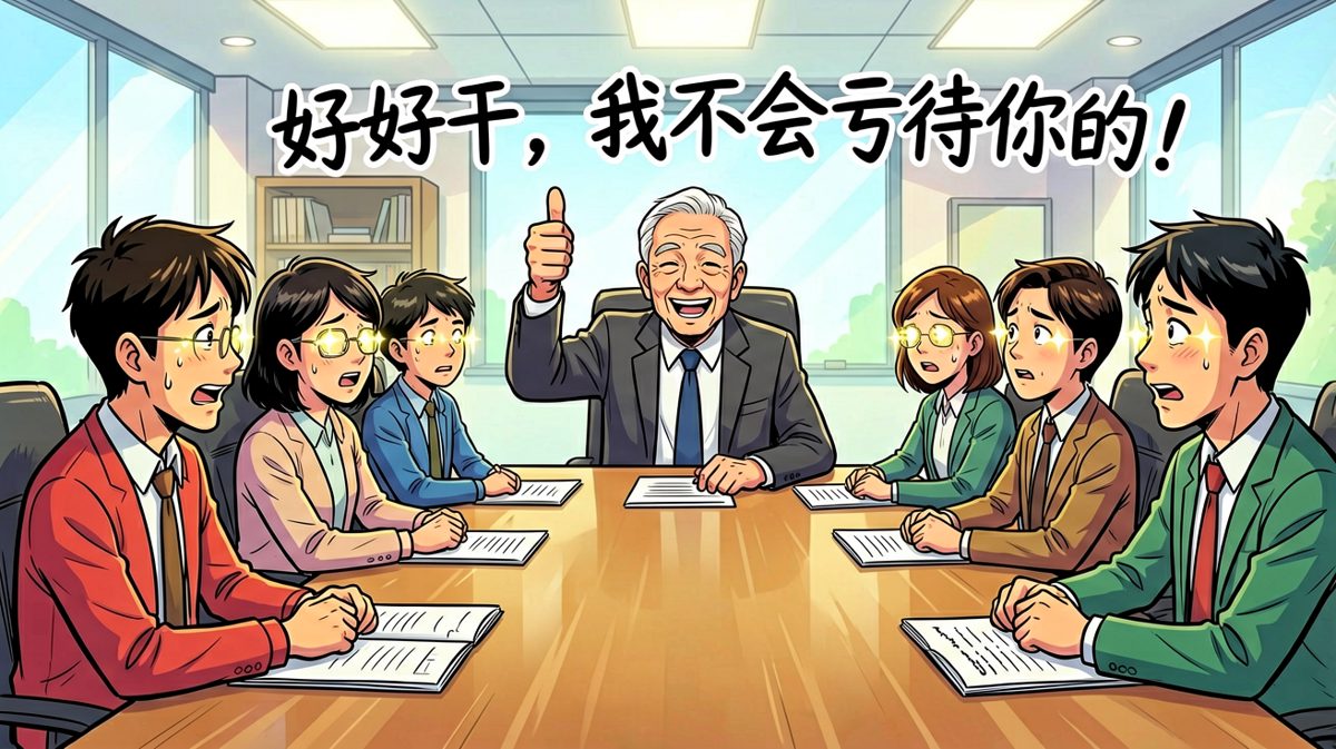 老板：'好好干，我不会亏待你的！'——员工信了，结果发现'不亏待'就是不加工钱。
