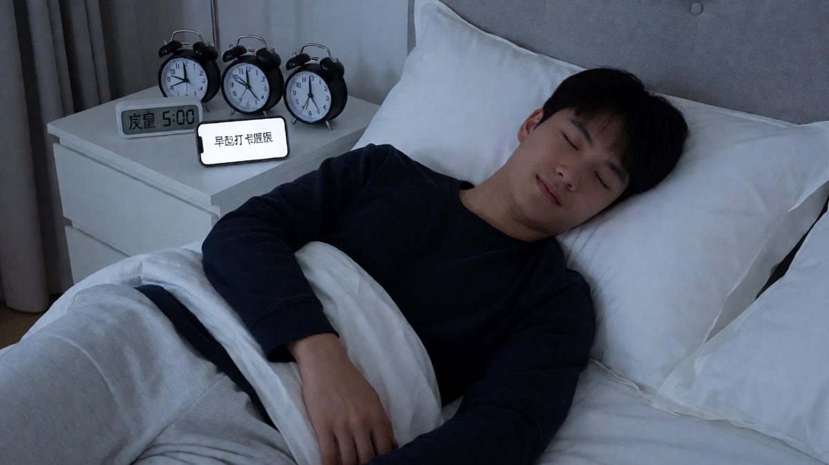 小明的闹钟军团已就位，今晚必胜！