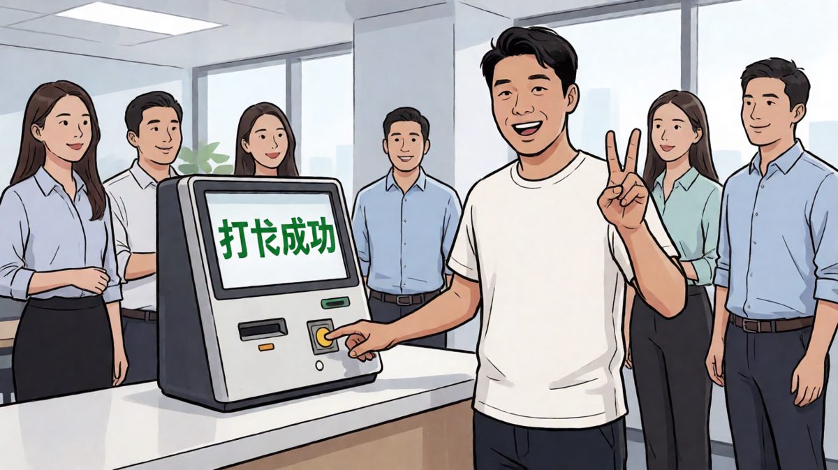 成功了！！！今天又是准时的我！