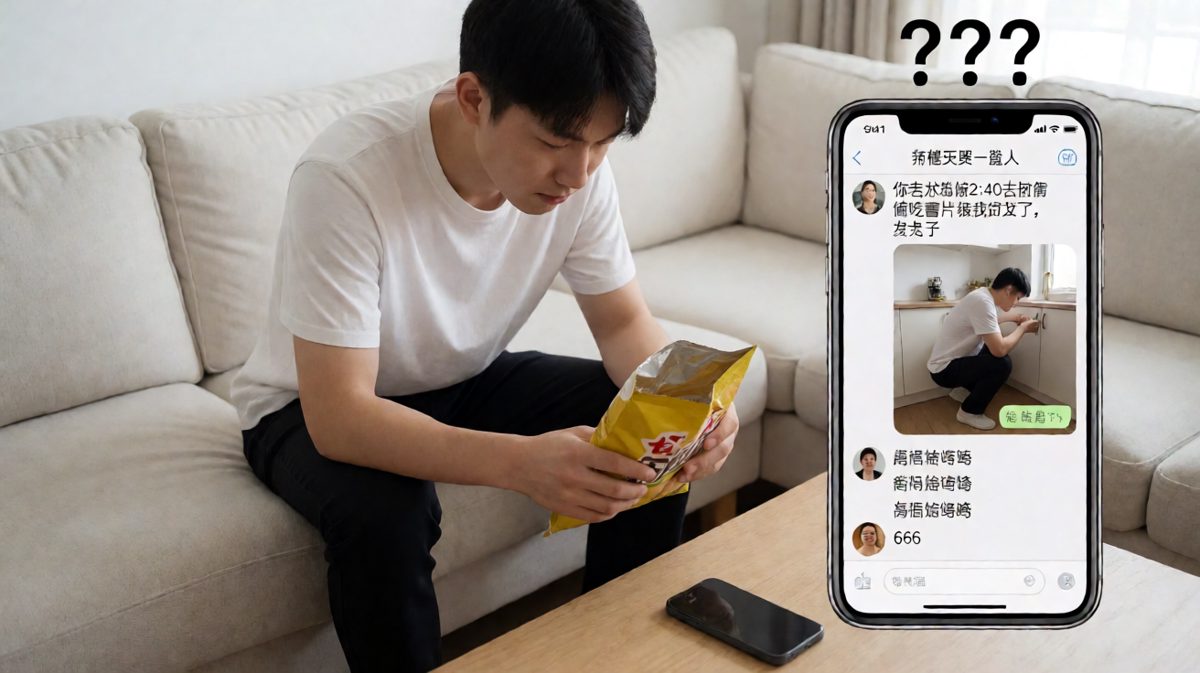 社死现场：老婆不仅抓到了，还发了全家群。