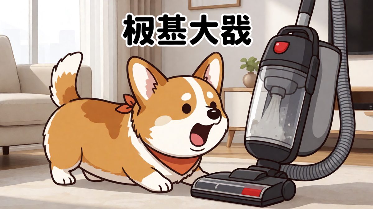 狗：你这头钢铁怪兽，休想伤害我的地板！