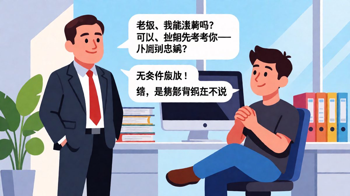 员工自信满满答忠诚，老板一句话让他原地石化。