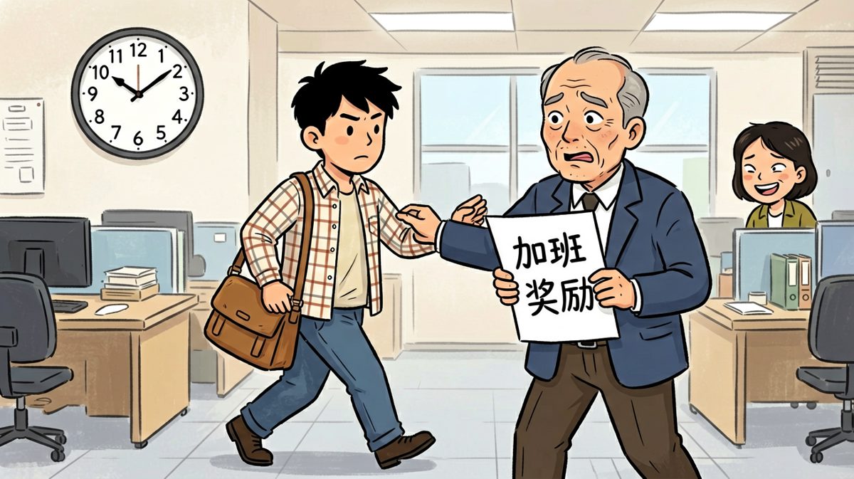 老板：加班我有双倍奖励！ 员工：双倍工资？ 老板：不，双倍的时间！ 员工：？？？ 老板：意思是从晚上8点干到早上8点，这叫'双倍的陪伴'！ 员工：我选择报警。
