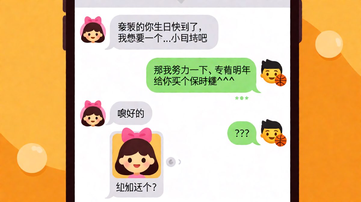 试探送礼变试探自拍，男生的保时捷梦碎得猝不及防
