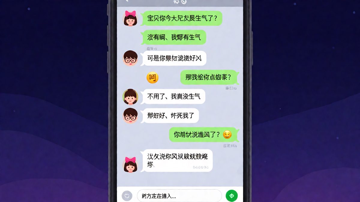 女生嘴上说没生气但每一步都是陷阱，男生全程踩雷
